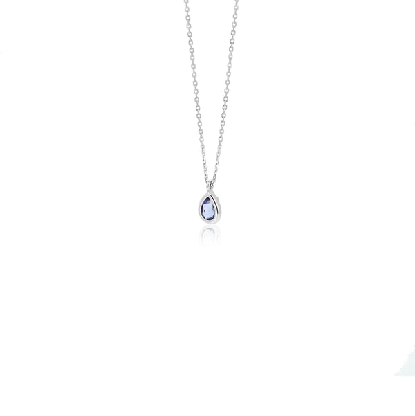 DROPLET IOLITE NECKLACE