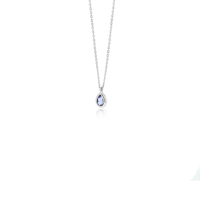DROPLET IOLITE NECKLACE
