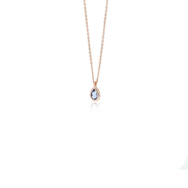 DROPLET IOLITE NECKLACE