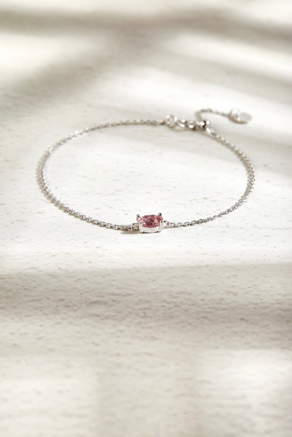 OVAL PINK TOURMALINE BRACELET