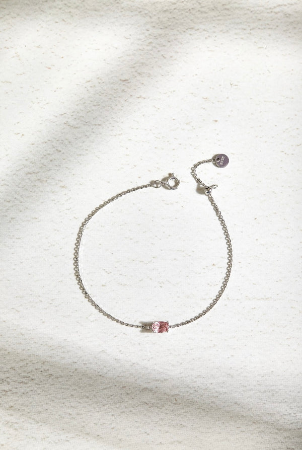 OVAL PINK TOURMALINE BRACELET
