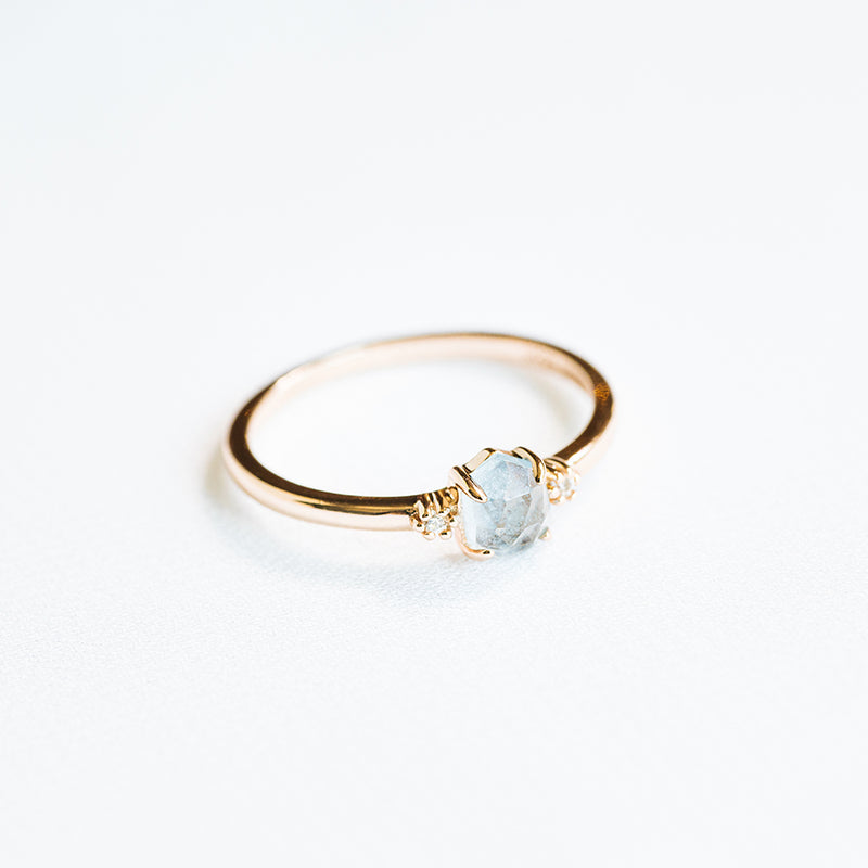 ZIRCON AQUAMARINE RING