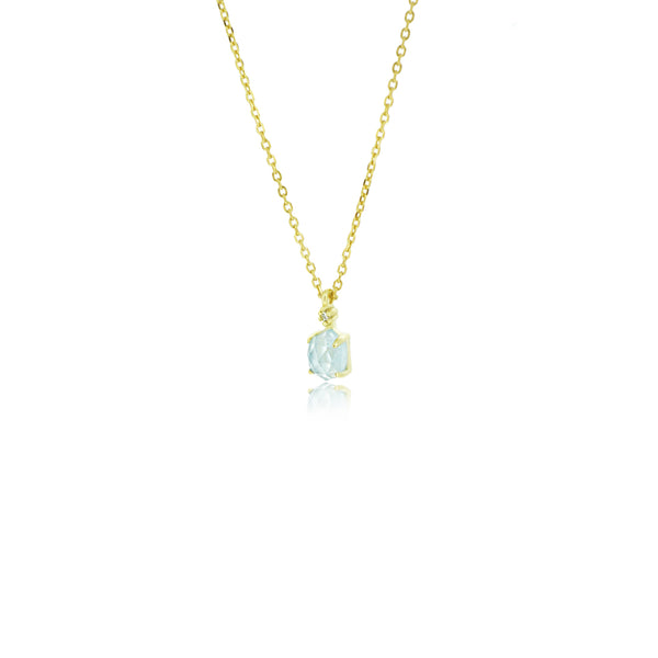 ZIRCON AQUAMARINE NECKLACE