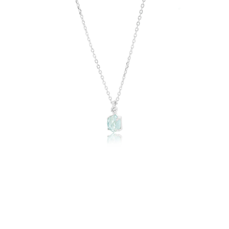 ZIRCON AQUAMARINE NECKLACE
