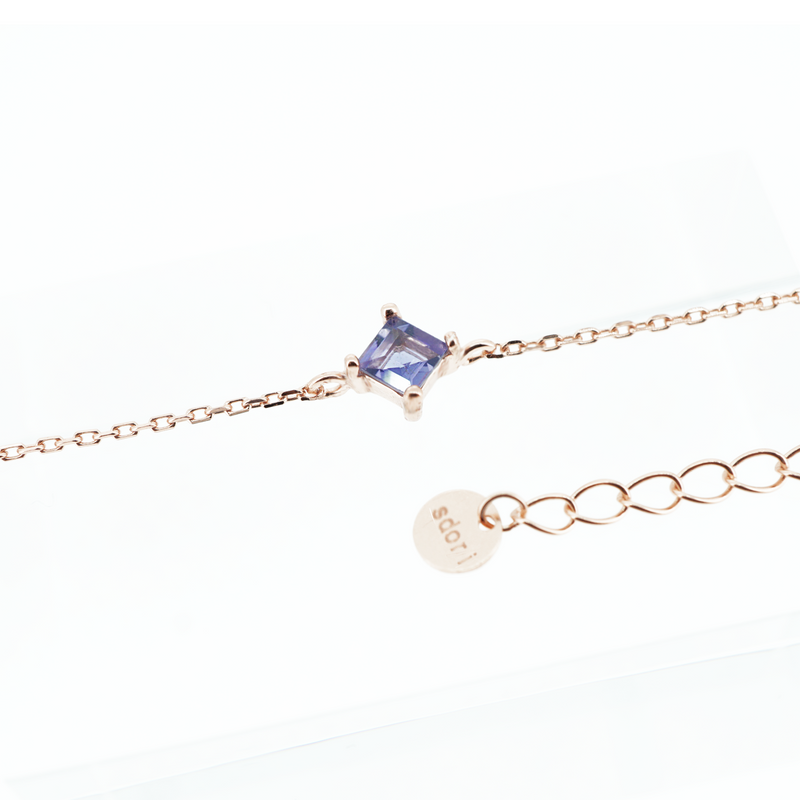 RHOMBUS IOLITE BRACELET