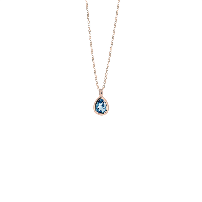DROPLET LONDON BLUE TOPAZ NECKLACE