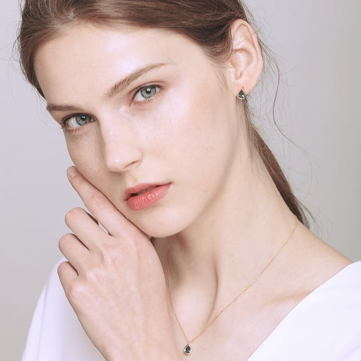 DROPLET LONDON BLUE TOPAZ EARRINGS