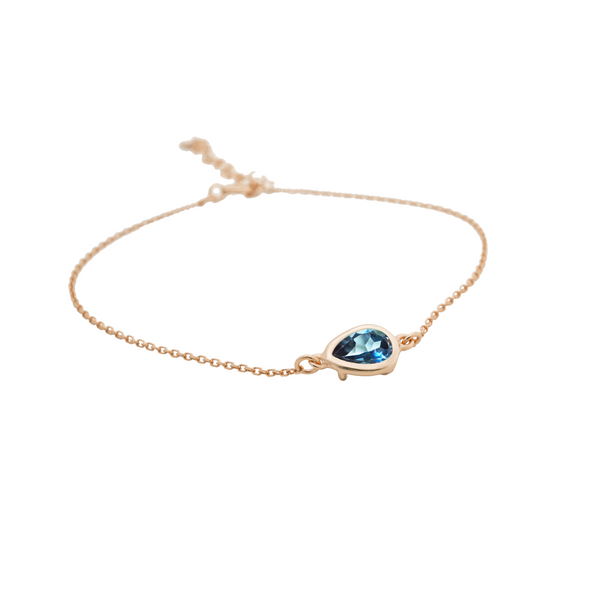 DROPLET LONDON BLUE TOPAZ BRACELET