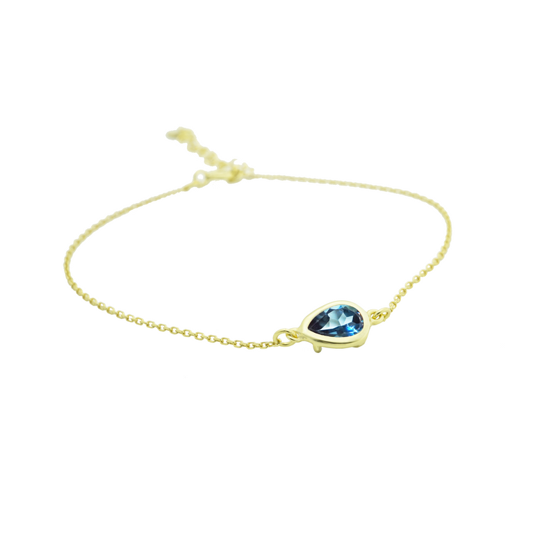 DROPLET LONDON BLUE TOPAZ BRACELET