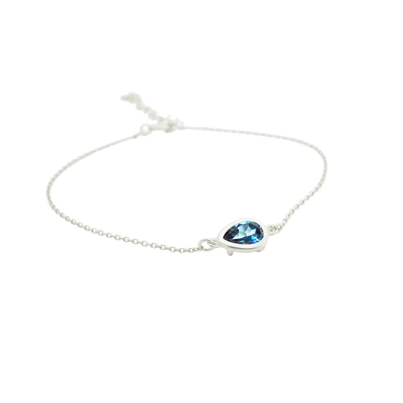 DROPLET LONDON BLUE TOPAZ BRACELET