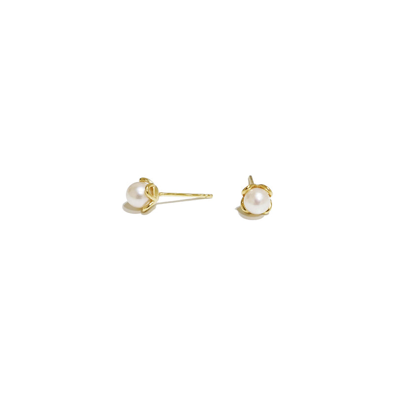 FLOWER PEARL EARRINGS