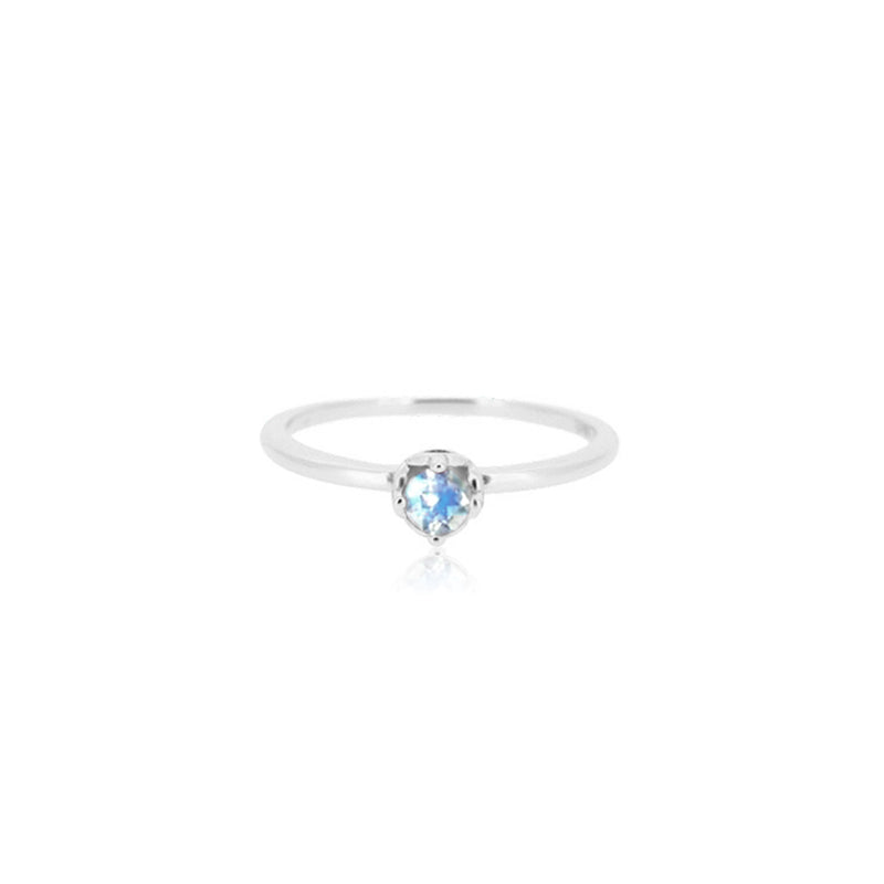 ROUND MOONSTONE RING