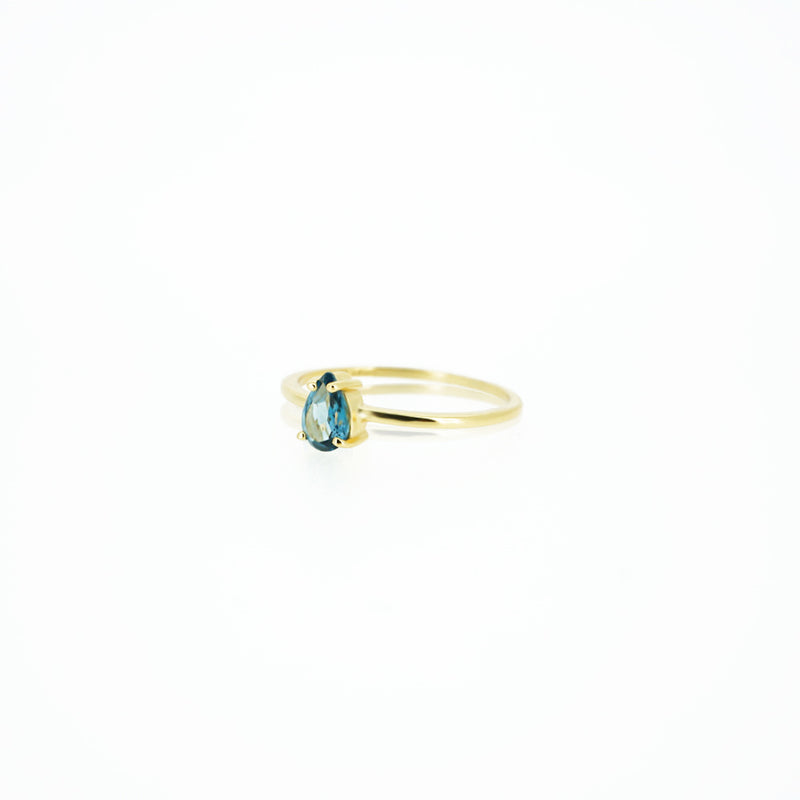 DROPLET LONDON BLUE TOPAZ RING