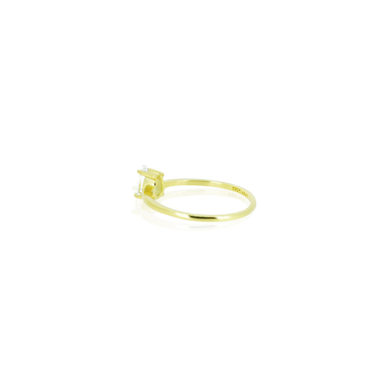 DROPLET WHITE TOPAZ RINGS