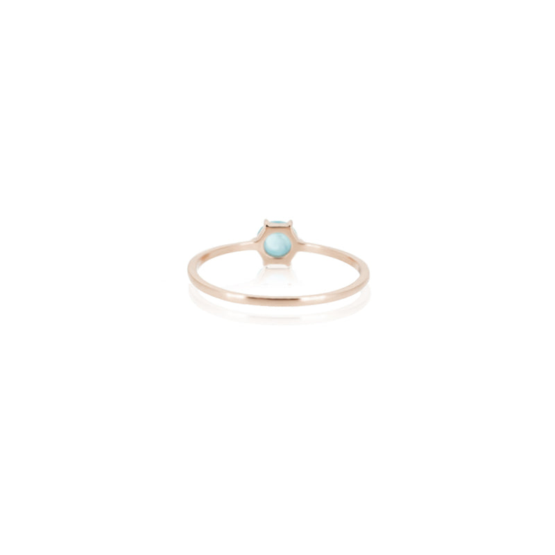 ROSE CUT AQUAMARINE RING