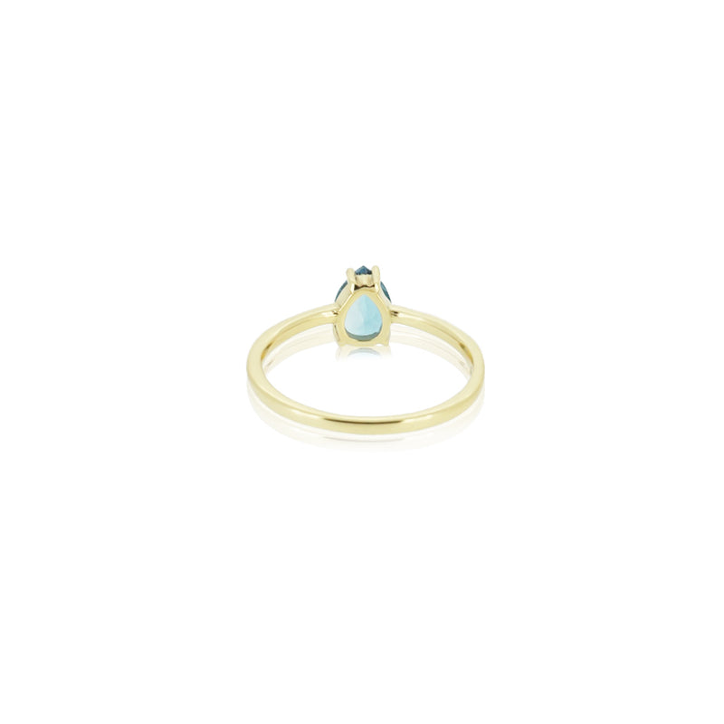 DROPLET LONDON BLUE TOPAZ RING