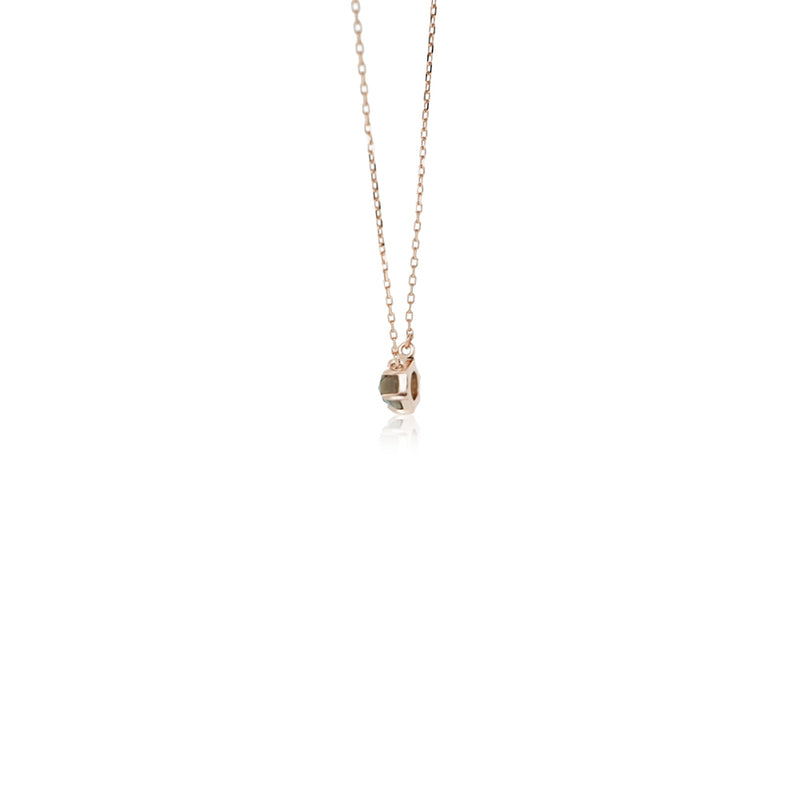 ROSE CUT SMOKY QUARTZ NECKLACE