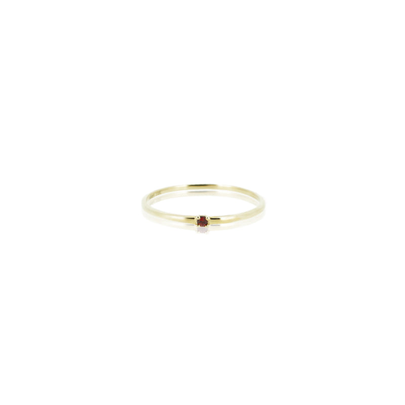 10K GOLD GARNET RING