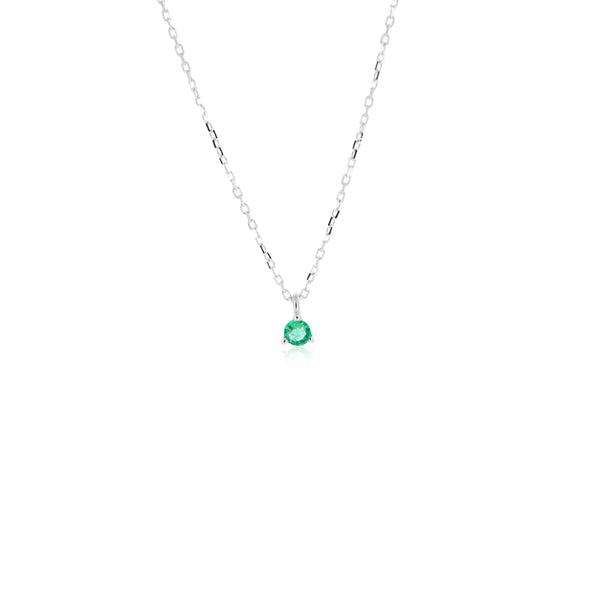 18K GOLD EMERALD NECKLACE