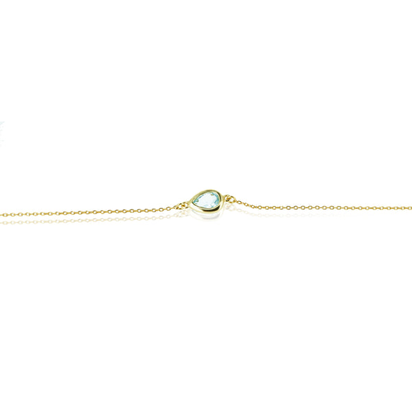 DROPLET SKY BLUE TOPAZ BRACELET