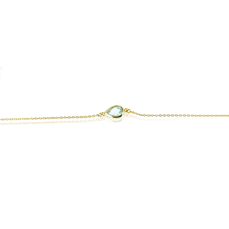 DROPLET SKY BLUE TOPAZ BRACELET