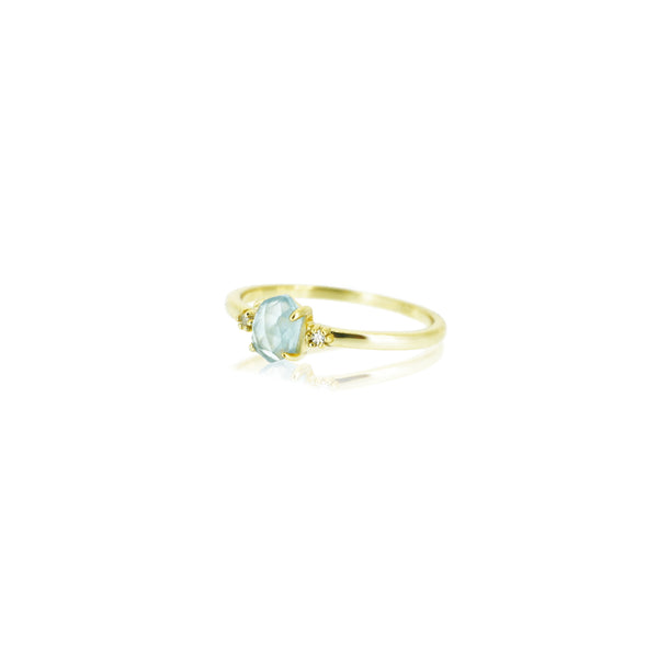 ZIRCON AQUAMARINE RING