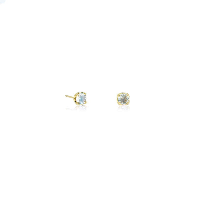 ROUND MOONSTONE EARRINGS