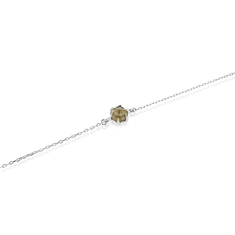 ROSE CUT SMOKY QUARTZ BRACELET