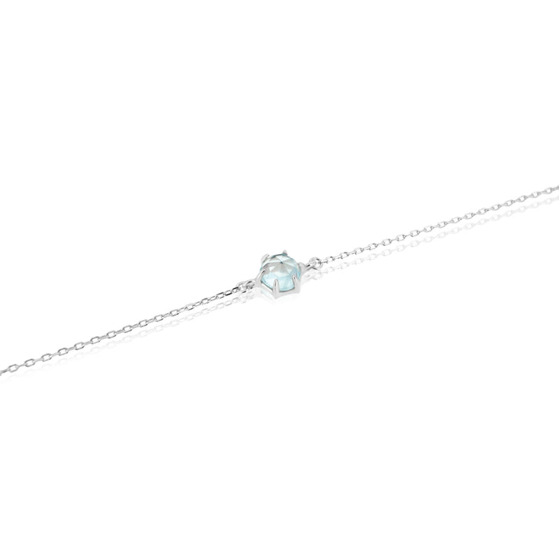 ROSE CUT AQUAMARINE BRACELET