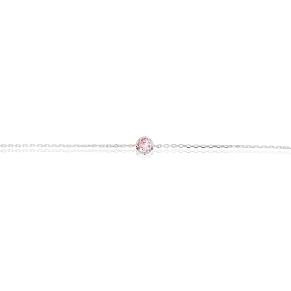 ROUND PINK TOURMALINE BRACELET