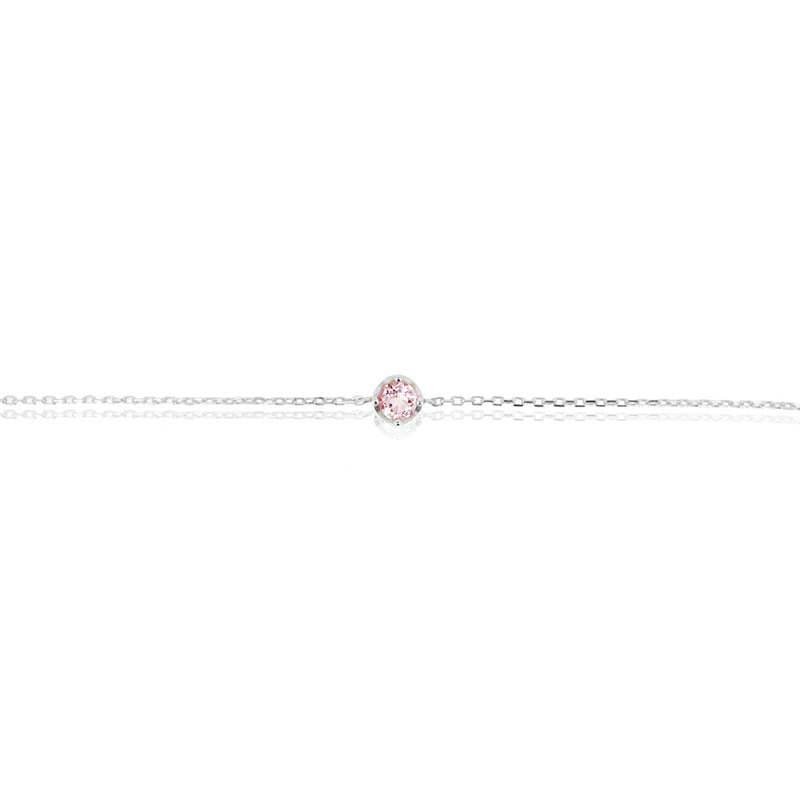 ROUND PINK TOURMALINE BRACELET