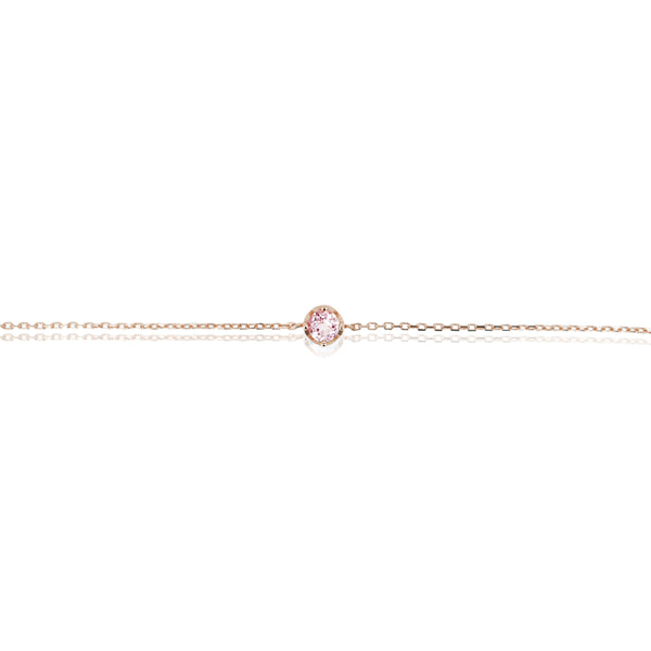 ROUND PINK TOURMALINE BRACELET