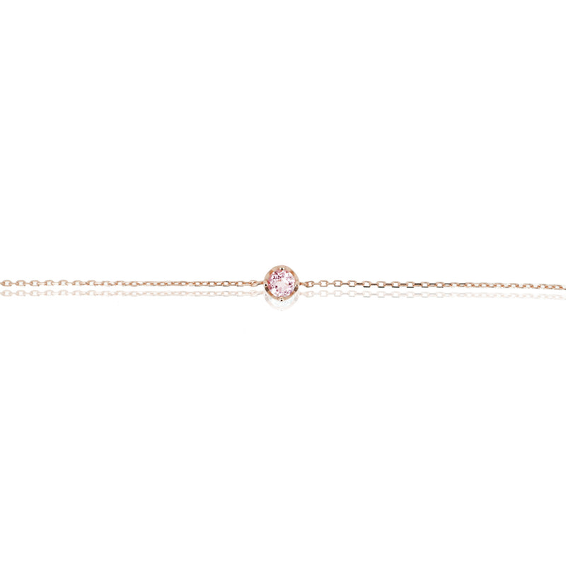 ROUND PINK TOURMALINE BRACELET