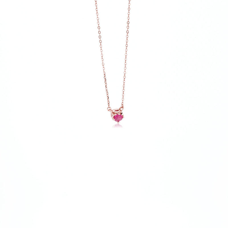 ROUND RUBY NECKLACE