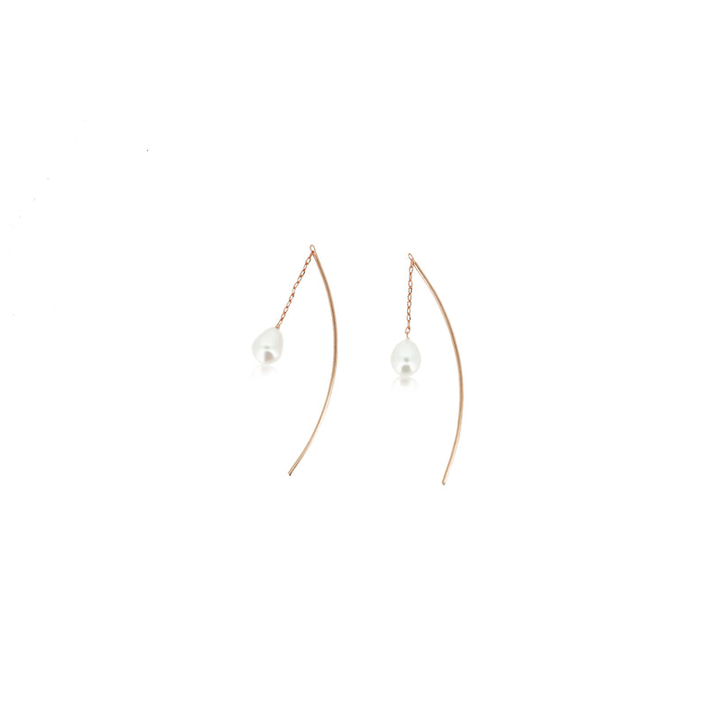 SWING(FISHING) PEARL EARRINGS