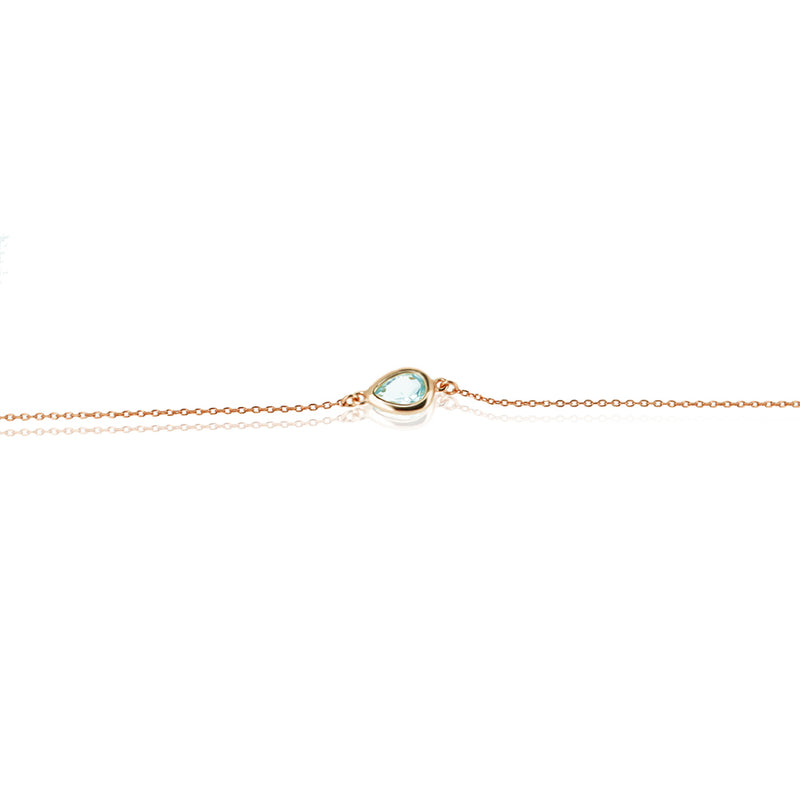 DROPLET SKY BLUE TOPAZ BRACELET