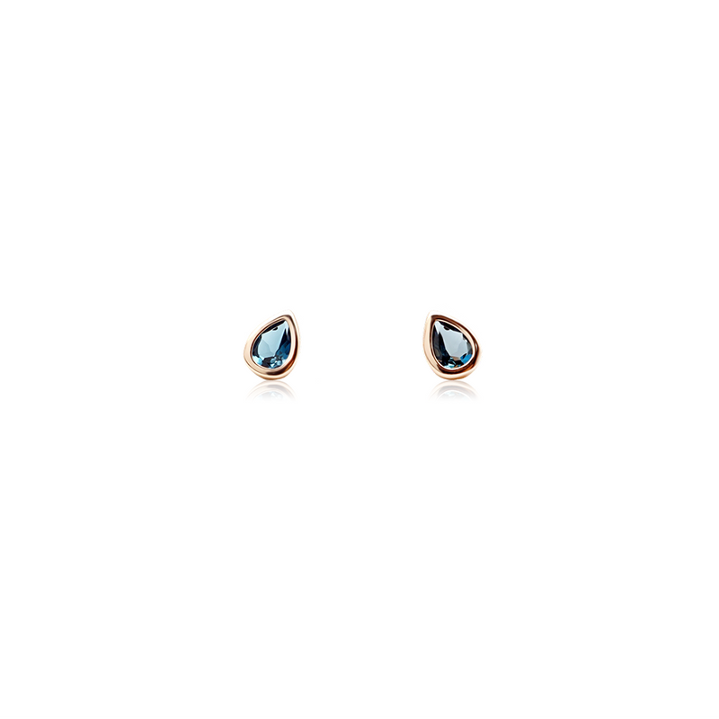 DROPLET LONDON BLUE TOPAZ EARRINGS
