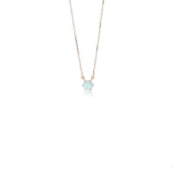 ROSE CUT AQUAMARINE NECKLACE