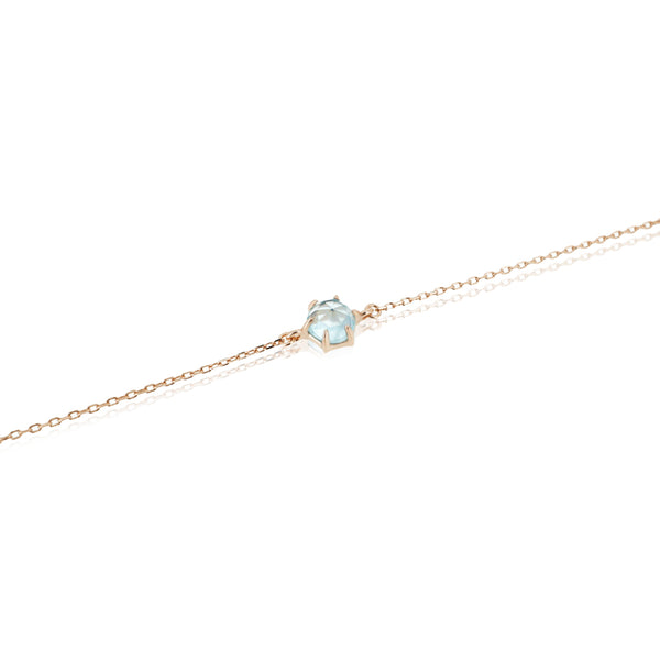 ROSE CUT AQUAMARINE BRACELET