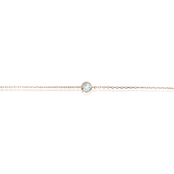 ROUND AQUAMARINE BRACELET