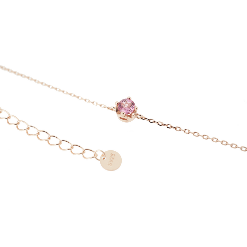 ROUND PINK TOURMALINE BRACELET