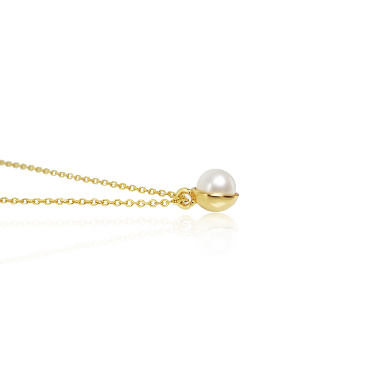 COATED ROUND PEARL NECKLACE