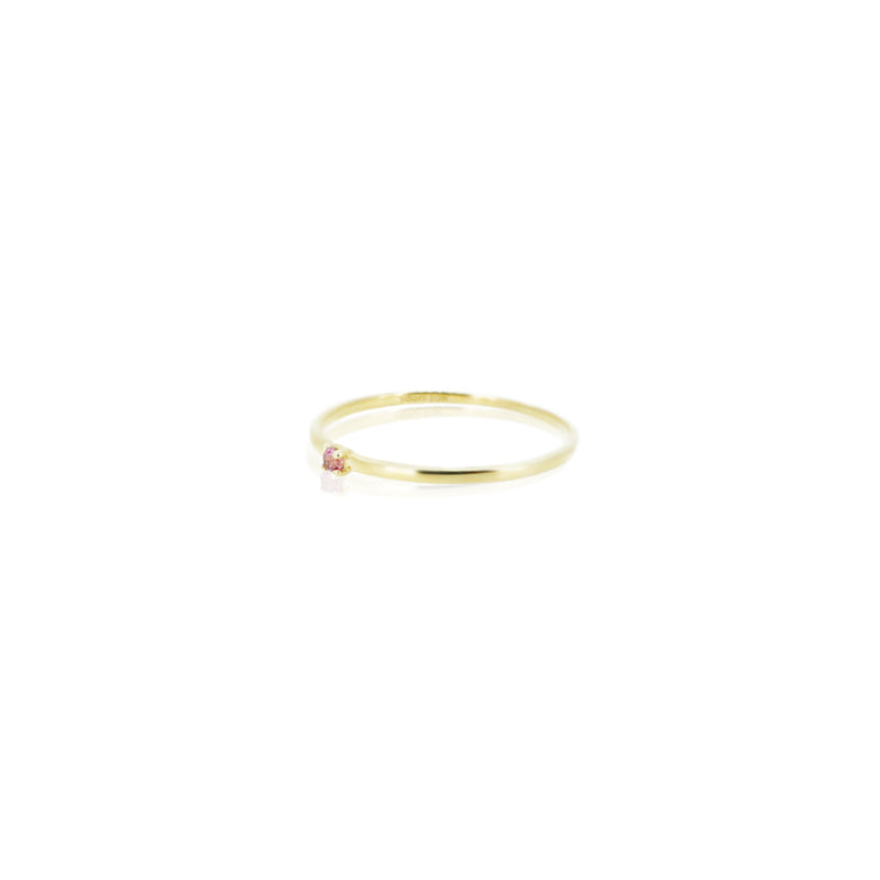 10K GOLD PINK TOURMALINE RING