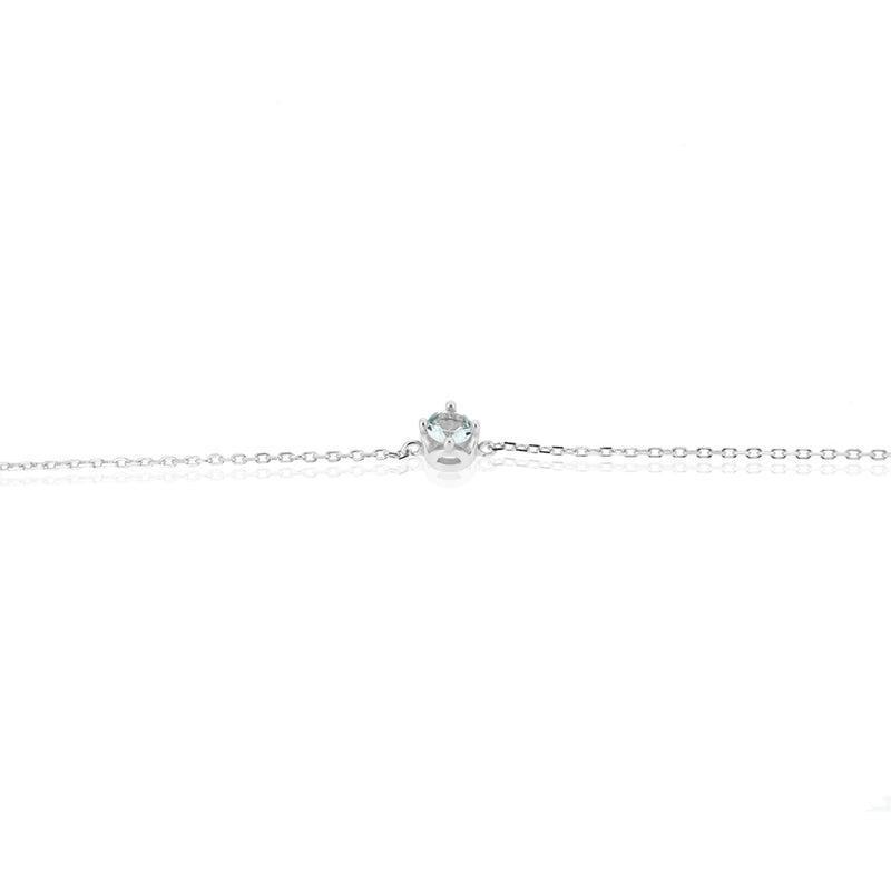 ROUND AQUAMARINE BRACELET