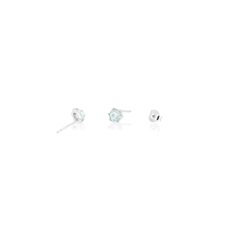 ROSE CUT AQUAMARINE EARRINGS