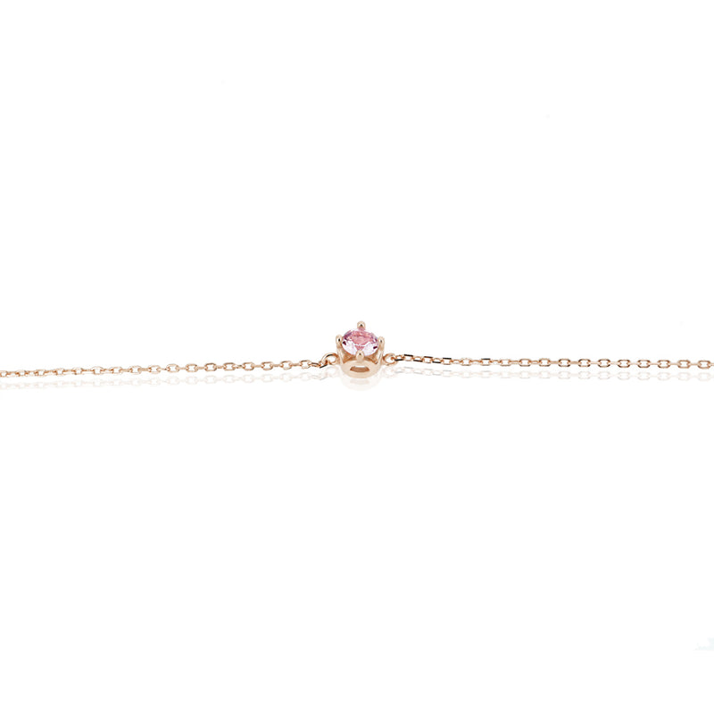ROUND PINK TOURMALINE BRACELET