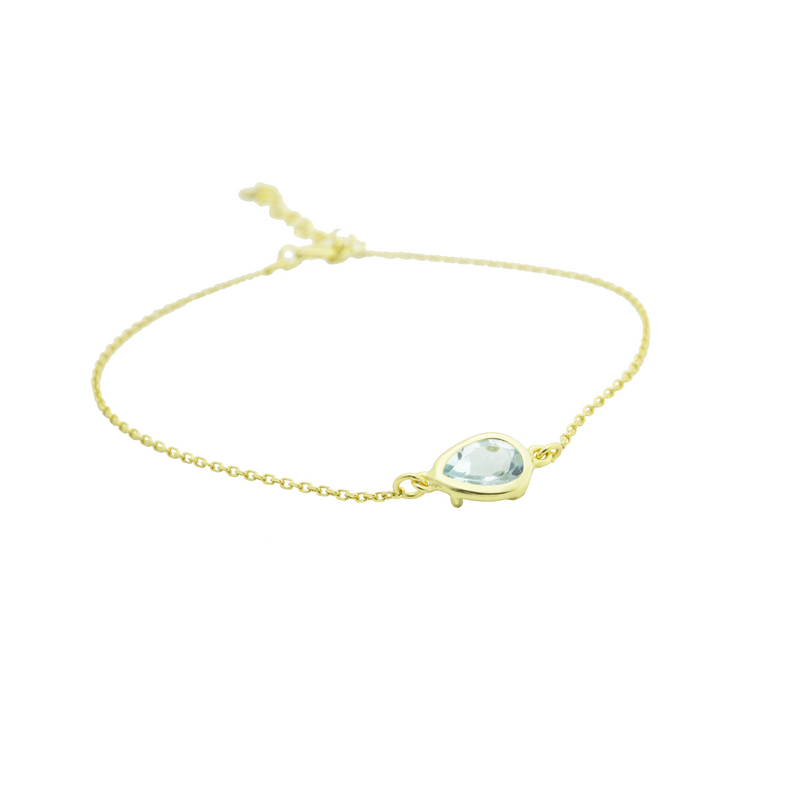 DROPLET SKY BLUE TOPAZ BRACELET