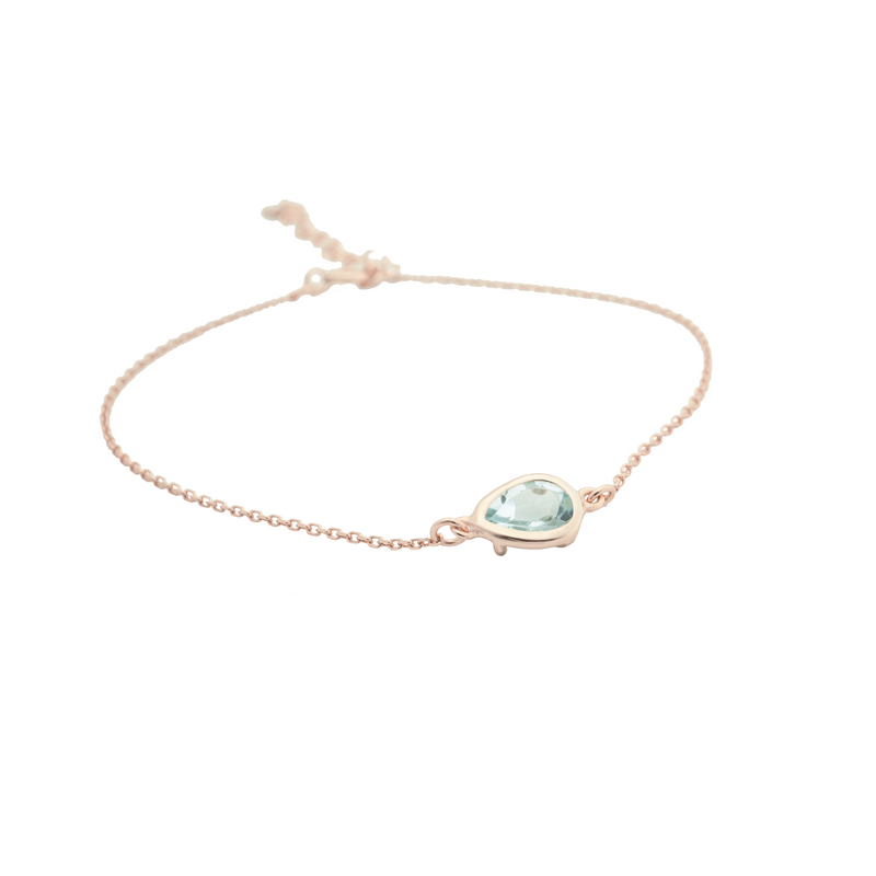 DROPLET SKY BLUE TOPAZ BRACELET