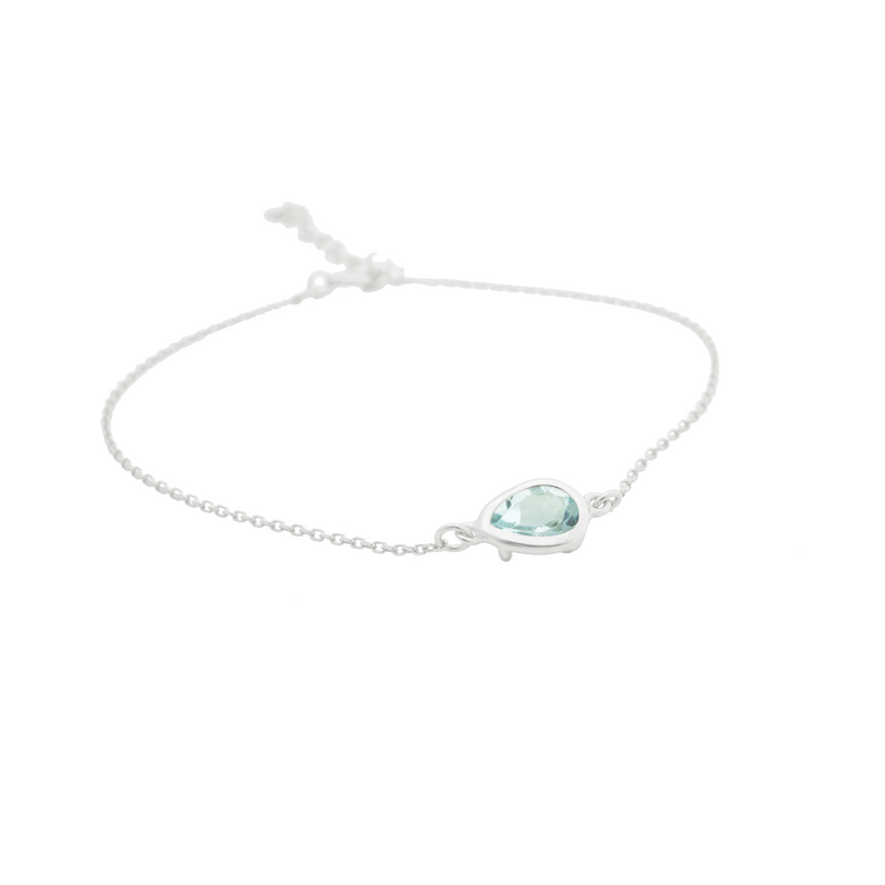DROPLET SKY BLUE TOPAZ BRACELET