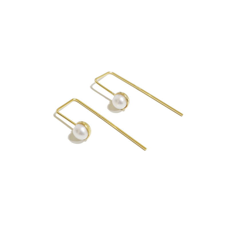 STICK PEARL EARRINGS